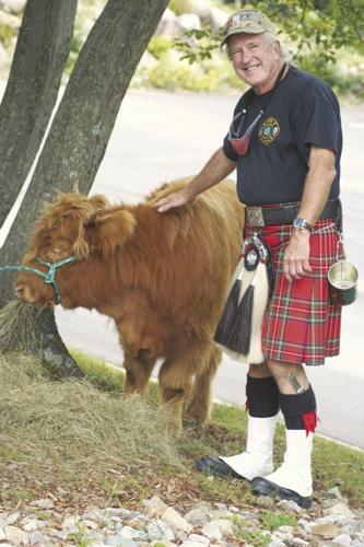 A man-in-a-kilt