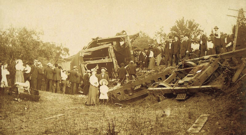train wreck, Canaan, NH 1907