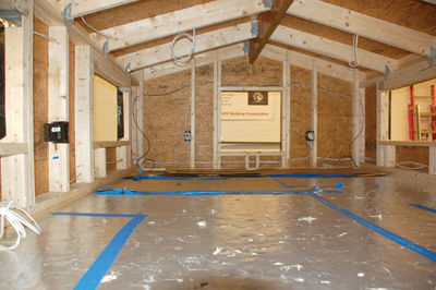 Tiny tour - Builders and community get a look at Huot Center's tiny house