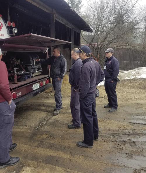 Tilton-Northfield Fire and EMS trains with Rymes