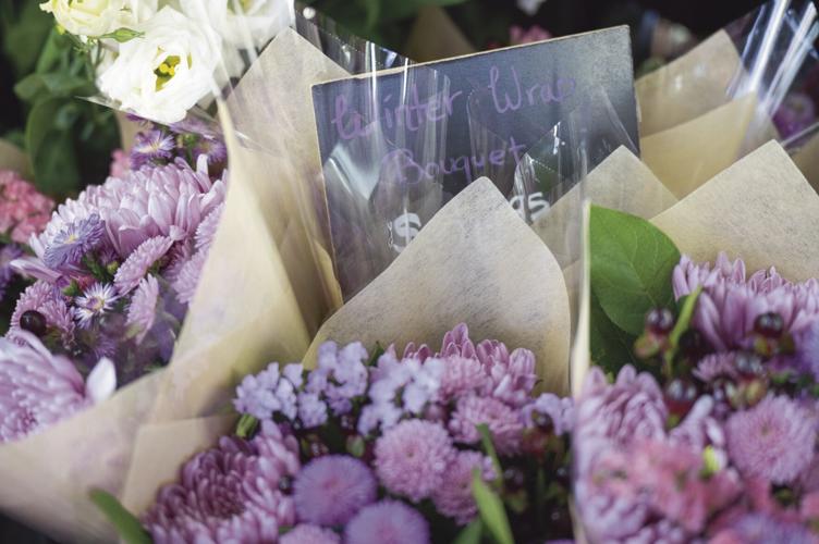 Winter wrap bouquets