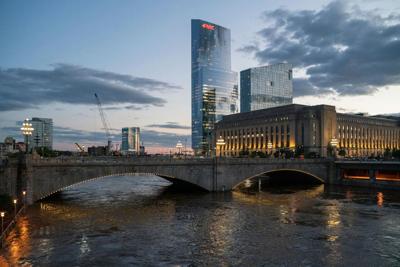 The Schuylkill River in Philadelphia flooded after heavy rains from Hurricane Ida in 2021.

 Branden Eastwood/AFP via Getty Images via The Conversation