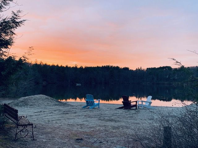 Campsite sunset