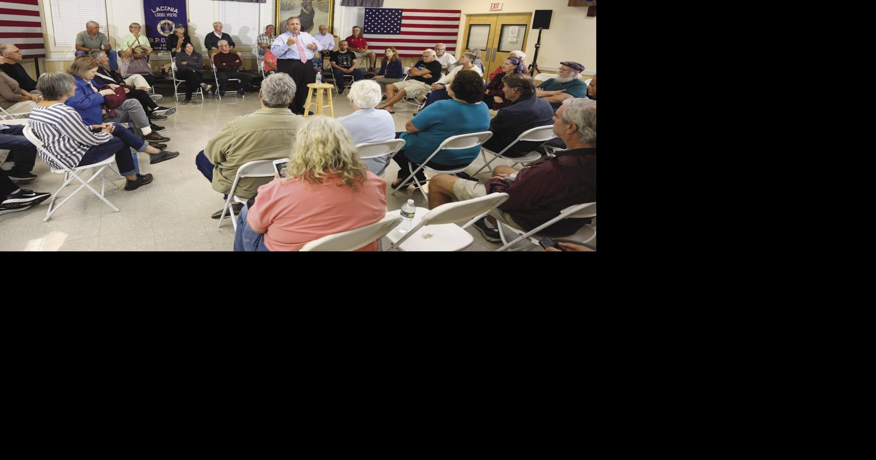 Christie answers voter questions during Laconia visit Elections