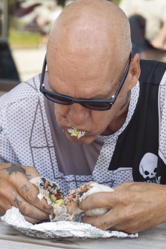 Mike Farrell competes