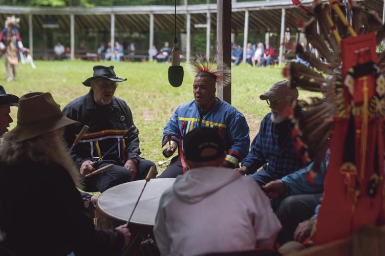 Heavy Rain drumming circle