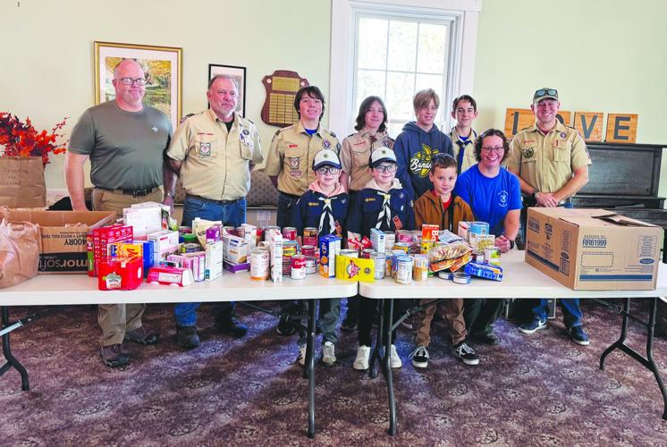 Troop 55 collects more than 500 items for local food pantries