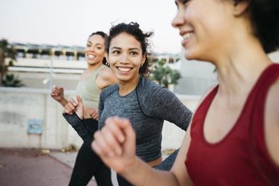 Research shows that doing exercise around other people improves your chances of sticking with it.