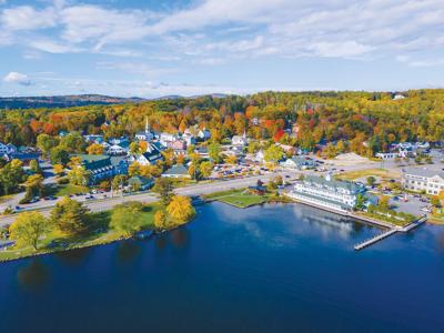 aerial view of Meredith Bay