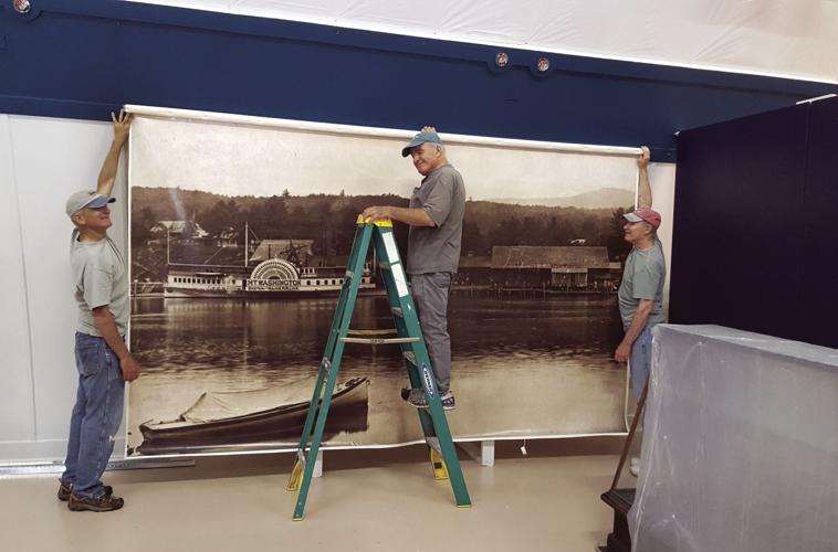 NH Boat museum vintage photo graphic