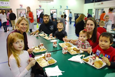 Woodland Heights Thanksgiving meal