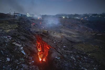 The Jharia coal field in India has been on fire underground since 1916.