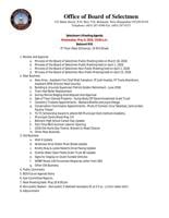 Selectboard Agenda May 6