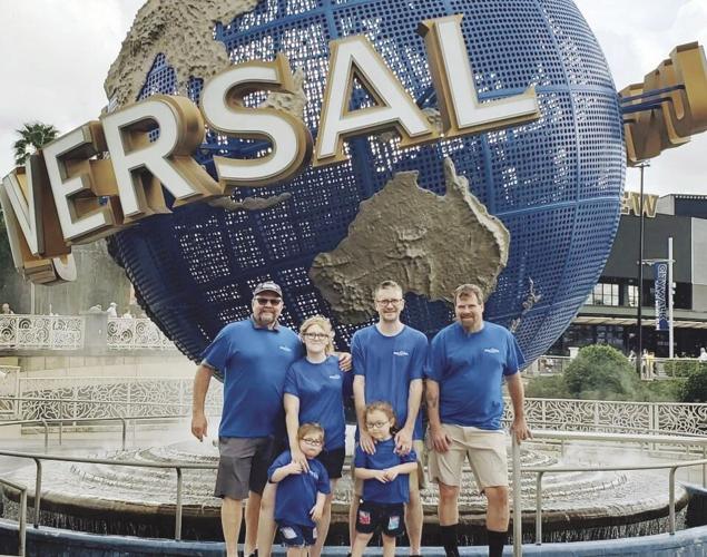 Murrays with grandparents at Universal