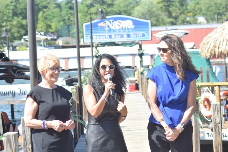 Sen. Maggie Hassan, Cynthia Makris, Gov. Kelly Ayotte