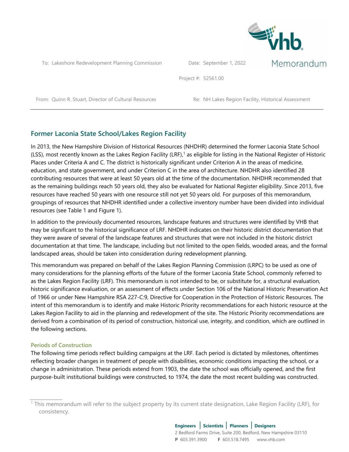 2022 Historical Assessment