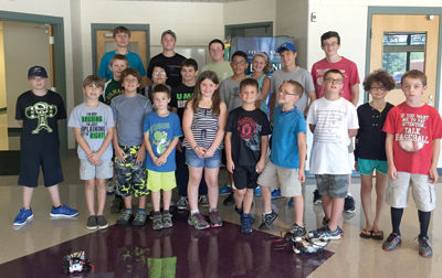 Robotics camp - GHS FIRST team teaches younger kids how to team up with tech