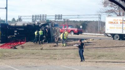 Propane truck rollover closed 100 businesses on Tuesday