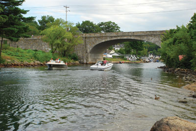 Lake Winnipesaukee once drained through Alton Bay into the Atlantic Ocean