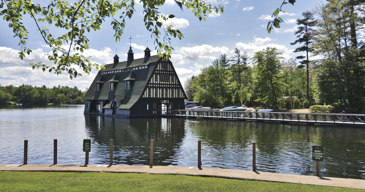 Historic landmark is a focal point of Windward Harbor on Lake Winnipesaukee