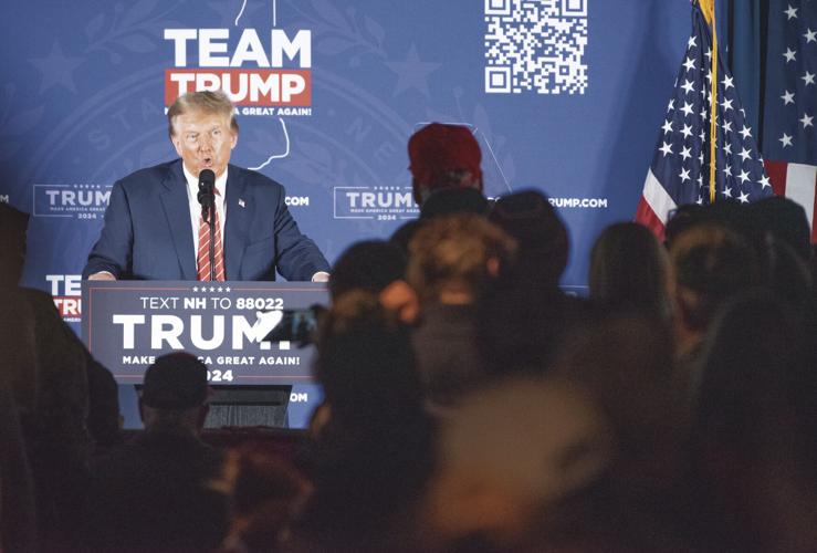 Trump onstage