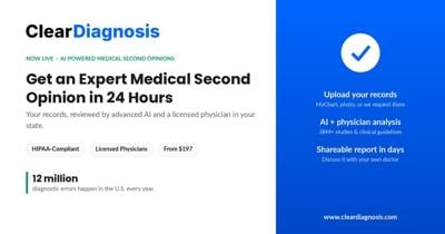 ClearDiagnosis Launches AI-Powered Medical Second Opinions, Reviewed by Licensed Physicians