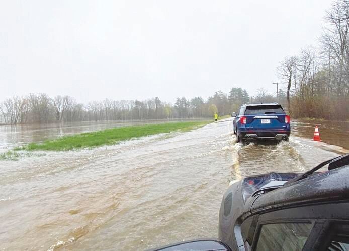 Flooding closes roads around the Mount Washington Valley State