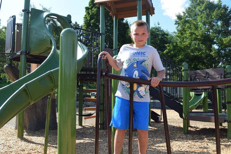 Eli on the playground