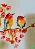 Online art students create banners for Rotary Park