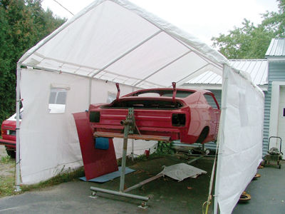A work of nostalgia - Arnold Dunn of Laconia is bringing one of his first cars back to life