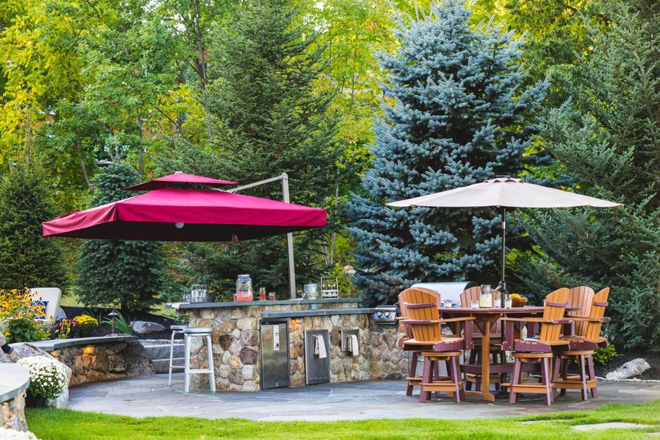 When your backyard is the only place to socialize