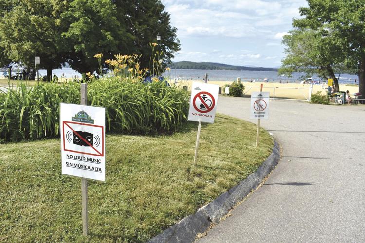 Beach signs