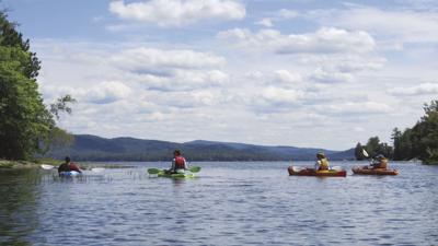 Kayakers on Newfound