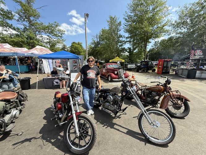 Mark Purdy and his bikes