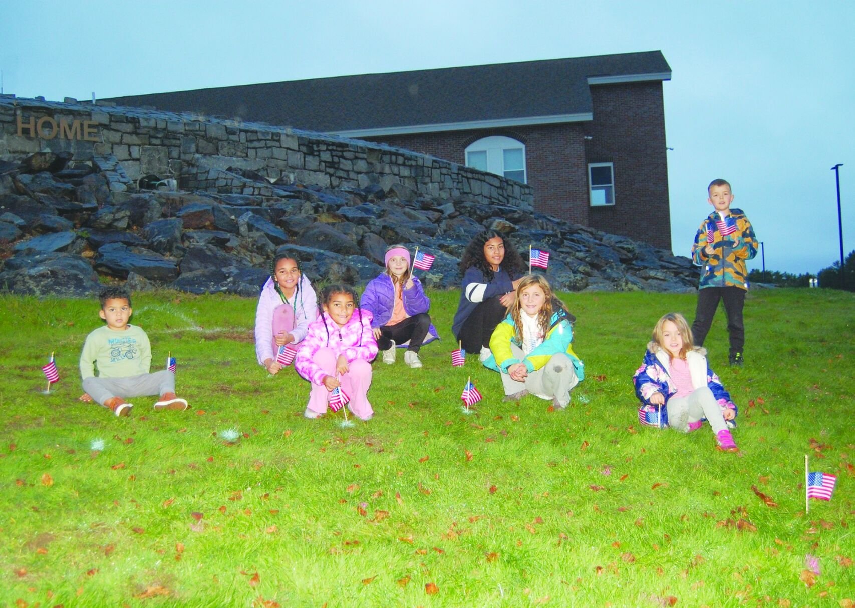 Sanbornton Central School flags