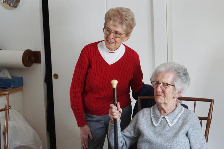 Showing off the cane