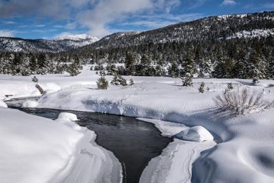 In a good year, the West's mountain snowpack feeds streams and rivers well into summer.