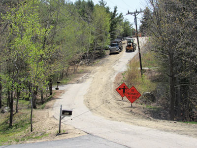 Water line replacement moving along in Gunstock Acres
