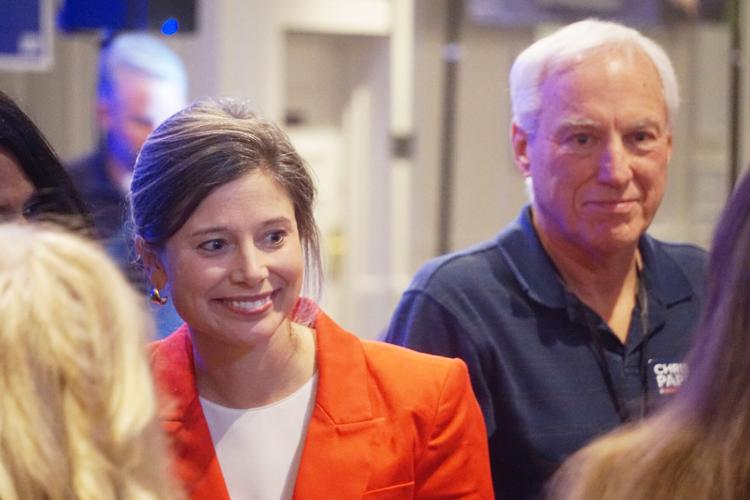 Rep. Maggie Goodlander mingles