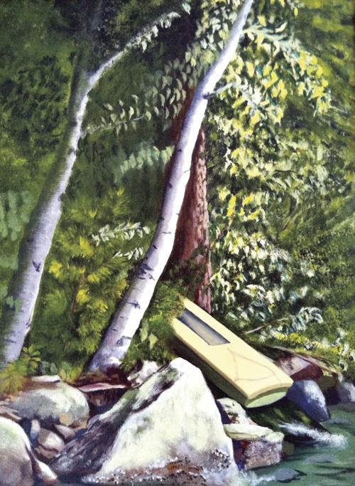 Landscaping painting class with two sessions
