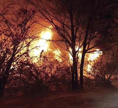 Belmont Fire Flames