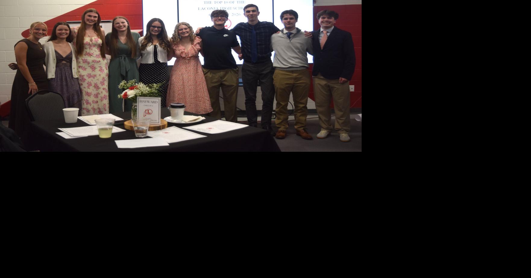 Laconia High School honors Top 10 in class of 2026