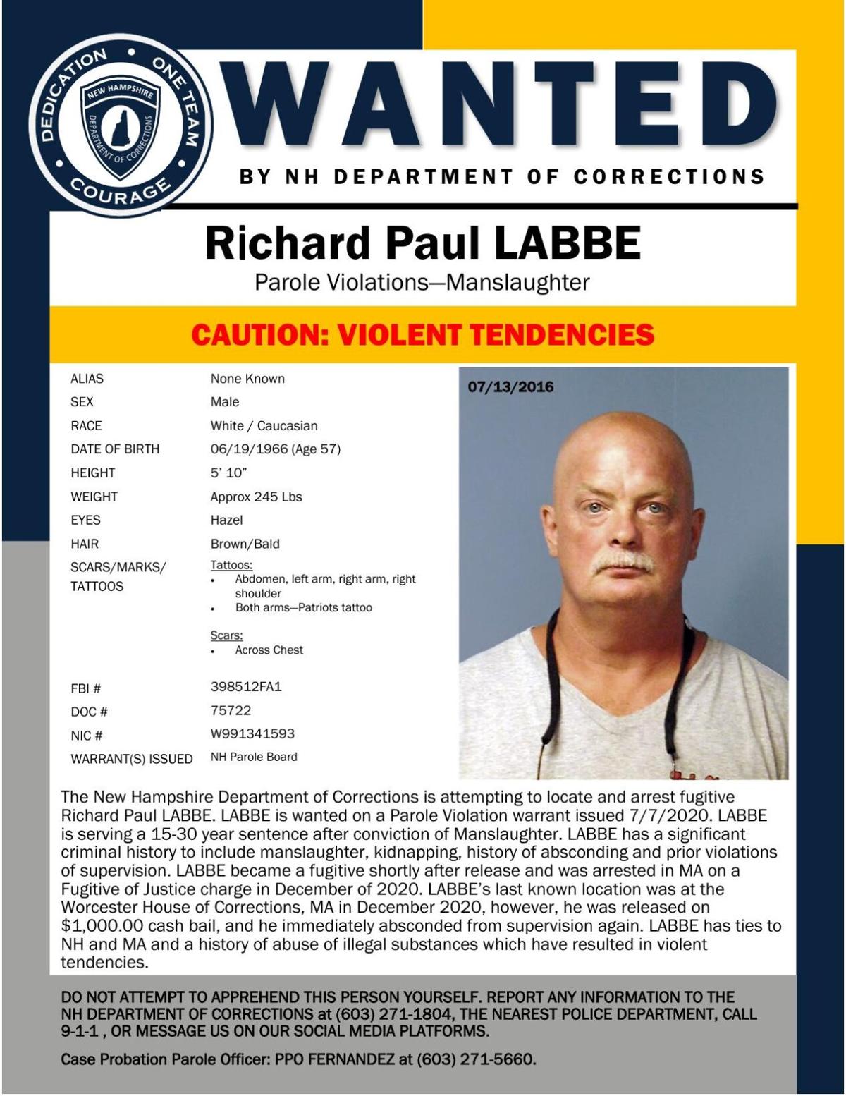Fugitive Richard P. Labbe