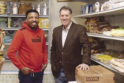 Steve Saltzman, right, and Mukhtar Idhow,