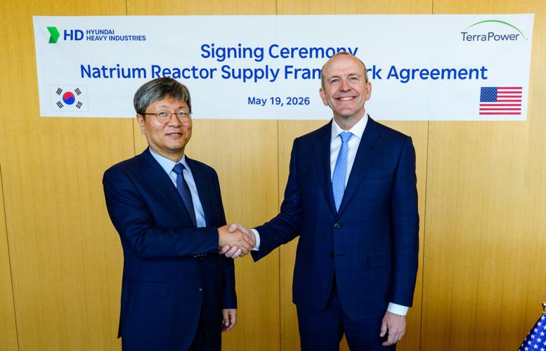 HD Hyundai and TerraPower Sign Natrium® Reactor Supply Framework Agreement