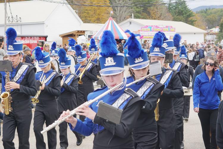 Marching band students