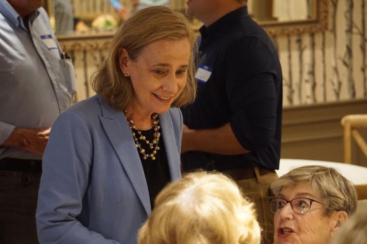 Joyce Craig with voters