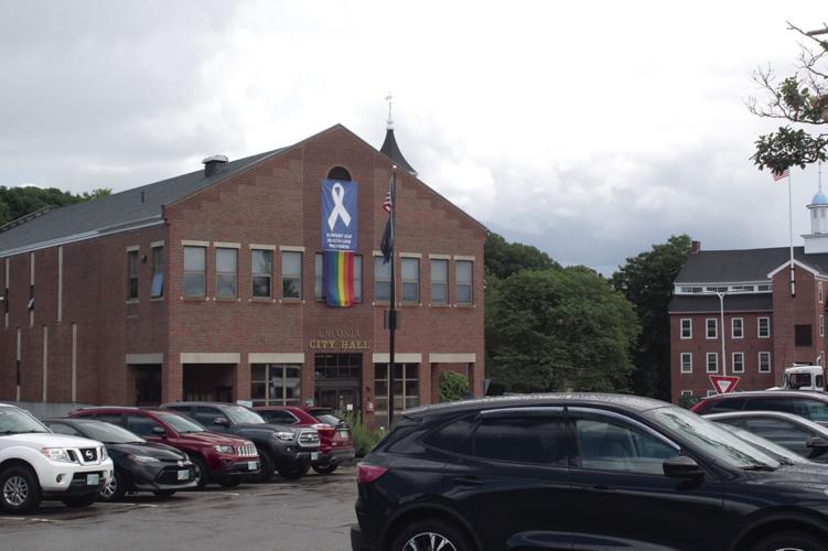 Pride flag city hall