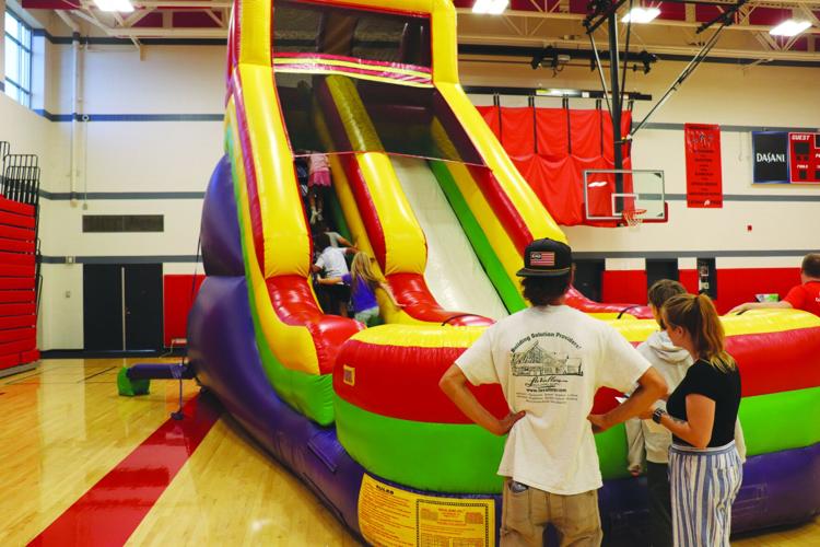 Inflatable slide