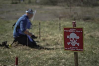 Ukraine is just one of many conflict zones contaminated by land mines.